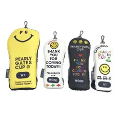 PEARLY GATES パーリーゲイツ CUP 2024 ヘッドカバー 4点セット ニコちゃん  ネイビー系 DR,FW×2,UT [240101576120] ゴルフウェア ストスト