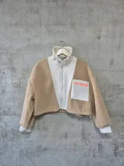 ZARA ザラ シープスキン クロップド ジップアップ ジャケット