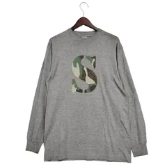 【中古品】 OLD STUSSY オールドステューシー CAMO S LOGO LS TEE カモ Sロゴ ロングスリーブ Tシャツ USA製 白タグ 長袖 トップス 【142-251203-as-01-izu】
