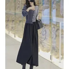 【新品】大きいサイズ　オシャレ　ロングワンピース　大人　秋春冬