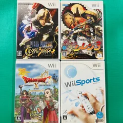 【4点セット】Wii ファイナルファンタジー クリスタルクロニクル クリスタルベアラー 不思議のダンジョン 風来のシレン3 からくり屋敷の眠り姫 ドラゴンクエストX 眠れる勇者と導きの盟友 オンライン おまけ Wii sports