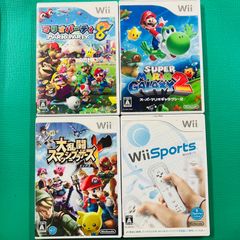 美品・説明書付】Wiiソフト 4本セット スマブラX エレビッツ 動作確認