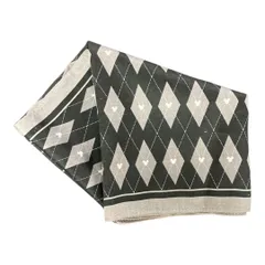 ハンカチ 黒・灰 ブラック・グレー 古着