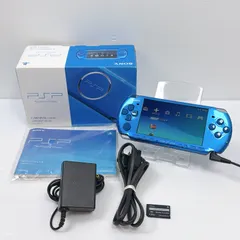 美品 PSP 3000 バイブラントブルー 遊べるセット 動作確認済み FW6.60 後期型モデル ソニー プレイステーション ポータブル SONY PlayStation Portable psp