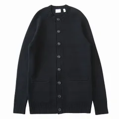 美品 バーバリー ロンドン イングランド BURBERRY LONDON ENGLAND ウール ニット カーディガン ノーカラー 厚手 ロゴボタン アーカイブ 4549388 サイズXS 黒 ブラック メンズ ◆７のサムネイル