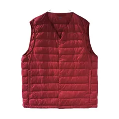 UNIQLO　デザインジャケット　ベスト　ウルトラライトダウン　レッド