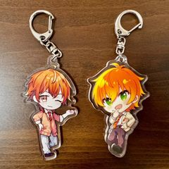 新品★あんスタ【明星スバル】富士急★つながるアクリルチャーム★2点セット あんスタ カラ鉄コラボ 明星スバル アクリルキーホルダー 2点セット