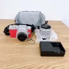 ☆【通電確認済】Panasonic デジタル一眼カメラLUMIX DMC-GF7 ピンク【カメラ】【2】