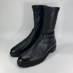 DIANA ダイアナ ストレッチ ショートブーツ サイドジップ  ブラック 25 黒 カジュアル