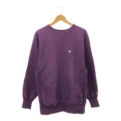 ◎中古品◎ Champion チャンピオン リバースウィーブ XL パープル 紫 ワンポイントロゴ 古着 長袖 tsuMS101883COS