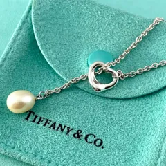 Tiffany & Co. ネックレス　ハート　ラリアット　ピンクパール TIFFANY&Co.（ティファニー） ネックレス ハートリンクラリアット