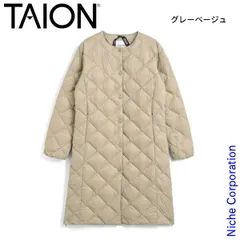 【新品】 タイオン シティ クルーネック ロングダウンコート TAION-W104BCI-LONG アウトドア ウェア アウター レディースのサムネイル