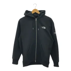 ◎中古品◎ THE NORTH FACE ザノースフェイス スクエアロゴフルジップ パーカー NT62232 ブラック Mサイズ tsuHM101500COS