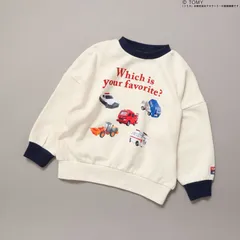 TOMICA×BREEZE グラフィックトレーナー BREEZE J511885　アイボリー　トミカ