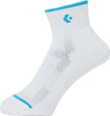 コンバース CONVERSE バスケット クッションソックス 靴下 くつ下 ソックス ニューアンクル丈 バスケ バスケットボール JBA ユニホーム規則対応 チーム 部活 練習 試合 メンズ レディース  CB131052 1124 ホワイト×ターコイズ