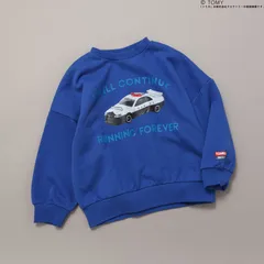 TOMICA×BREEZE グラフィックトレーナー BREEZE J511885　ロイヤルブルー　トミカ