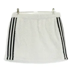 サイズ：L ADIDAS GOLF アディダスゴルフ GM1479 ボア スカート スリーストライプ  ホワイト系 [240101432689] ゴルフウェア レディース ストスト