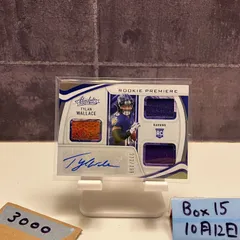 2021 Panini Absolute Tylan Wallace 222/399 直筆サインカード Baltimore Ravens RC ルーキー Rookie Premiere Triple パッチ カード