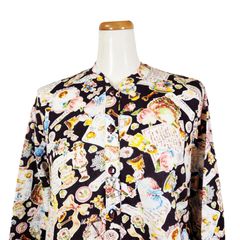 鴨居羊子パジャマ　新品未使用‼️TUNIC　長袖　半開パジャマ　60接結レースレディ　26380　こげ茶色　日本製