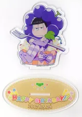 【中古】アクリルスタンド・アクリルパネル 一松 ケーキフルーツアクリルスタンド 「一番くじONLINE おそ松さん～誕生日記念～」 E賞