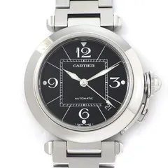 カルティエ Cartier 腕時計 パシャC W31076M7 デイト 夜光インデックス 夜光針 ブラック文字盤 SS 自動巻き 【中古】のサムネイル