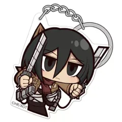 【中古】キーホルダー・マスコット(キャラクター) ミカサ・アッカーマン アクリルつままれキーホルダー Ver.3.0 「進撃の巨人」