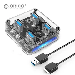 ORICO MH4U-U3 USB3.0 ハブ 4ポート Type-A USB-A USB3.0 5Gbps Micro-B   オリコ (3C)