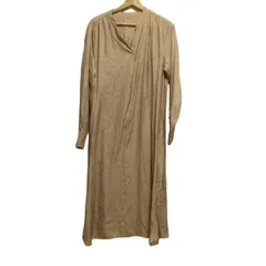ELENDEEK(エレンディーク) ワンピース サイズ2 M レディース - ベージュ Vネック/長袖/ロング