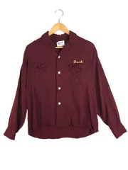 【中古品】 PURITAN ピューリタン 50’s CESARE BATTISTI M.B.A. OPEN COLLAR L/S SHIRT オープンカラー ロングスリーブ シャツ 開襟シャツ トップス 【146-251203-rt-15-tag】