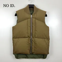 NO ID. archive reversible down vest 2 M ノーアイディー リバーシブルダウンベスト アーカイブ 希少 美品 コットン ポリ