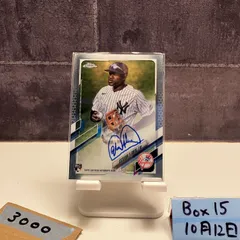 2021 Topps Chrome Estevan Florial 直筆サインカード New York Yankees RC ルーキー Rookie Silver カード