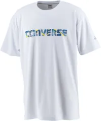 コンバース CONVERSE バスケット プリントTシャツ メンズ トップス 半袖 Tシャツ ラバープリント 吸汗 速乾 バスケ 部活 練習 トレーニング 新入部員 プラクティス 合宿 遠征 ジム 男性  CB231361 2500 ロイヤルブルー