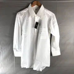 ランバン LANVIN シャツ Yシャツ 無地 長袖 綿100％ 袖ワンポイント刺繍 白 978900のサムネイル