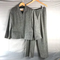コルディア CORDIER セットアップ パンツスーツ フロントファスナー グレー系 40サイズ 980715