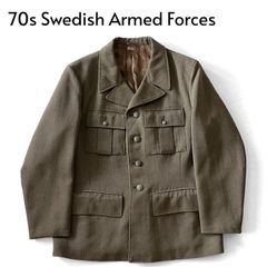 70s 73年製 スウェーデン軍 M-39 G.K.A. GOTEBORG ウールサービス