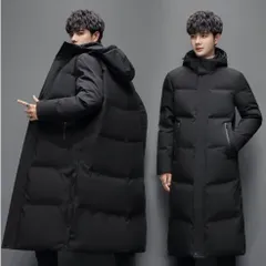 ダウンジャケット メンズ レディース ロング丈 カジュアル 冬服 暖かい 防風 保温 カップル 高級感 上品 ストレスフリー プレゼント ギフト