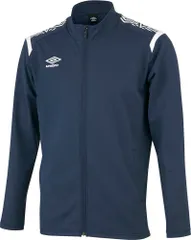 アンブロ umbro サッカー ウォームアップジャケット メンズ アウター 上着 ジャージ チームカラー 軽量 ストレッチ トレーニング フットボール 部活 練習 試合 合宿 新入部員 男性  UAS2150 NVWH ネイビー×ホワイト