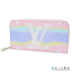 未使用 LOUIS VUITTON ルイヴィトン M69110 モノグラム エスカル ジッピーウォレット 長財布 ピンク パステル 保管袋有 221