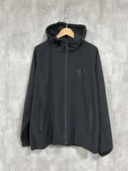 edwin エドウィン F.L.E ジップアップ パーカー スポーツ ゴルフ ナイロン ジャケット sizeXL/黒 ◆■ メンズ