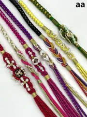 振袖用帯締め 飾り付き 7本おまとめ出品 正絹 aa