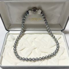 パール ネックレス SILVER刻印入り ブルー アクセサリー 真珠 高島屋 