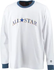 コンバース CONVERSE クルーネックロングスリーブTシャツ バスケット バスケットボール ウェア 練習 移動 部活 ロンT 長袖シャツ  CA222383L 2300 ブルー