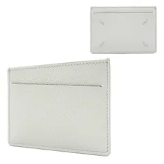 【新品】メゾンマルジェラ SA1VX0007 P4745 T1003 (ホワイト系) カードケース Maison Margiela PORTATESSERE マルジェラ 11 レザー 4ステッチ スリム カードホルダー アウトレット メンズ レディース