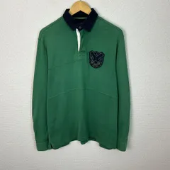 McGREGOR マックレガー ラガーシャツ 長袖シャツ 刺繍ロゴ グリーン Lサイズ メンズ 古着 アメカジ トラッド