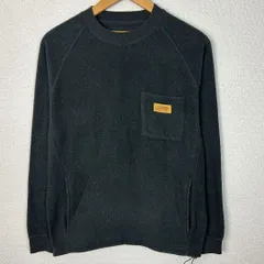 UNIVERSAL OVERALL ユニバーサルオーバーオール フリース スウェット 胸ポケット ブラック Sサイズ メンズ 古着 ワーク系 アウトドア