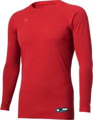 デサント DESCENTE 野球 ジュニア丸首長袖アンダーシャツ Tシャツ インナー クルーネック ストレッチ 軽量 吸汗速乾 部活 練習 トレーニング 試合 大会 キッズ 子供 男子  JSTD771B RED レッド