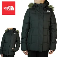 ノースフェイスTHE NORTH FACEレディース ダウンジャケットW GOTHAM JACKETウィメンズ ゴッサム ジャケットTNF BLACK ブラック黒 灰 アウター 上着 ミドル丈 フード ファー ロゴ 軽量プリント ジップ ナイロン 無地 ストリ