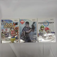 Wiiゲーム 3本セット 大乱闘スマッシュブラザーズX マリオカートWii バイオハザード4Wiiエディション Wii用ソフト