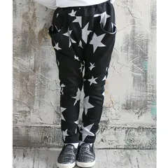 Bee【♪クーポン利用で20％OFF♪】テーパードパンツ◇星柄◇韓国子供服 韓国子ども服 韓国こども服 キッズ 女の子 男の子 90 100 110 120 130 140 150