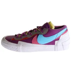 NIKE (ナイキ) ×SACAI×KAWS BLAZER LOW DM7901-500 サカイ カウズ ブレーザー ローカットスニーカー US10.5/28.5cm パープル